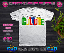 Load image into Gallery viewer, Juneteenth Center Print Design: Custom Tee Shirt- Short Sleeve (Designs 1-68)