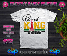 Load image into Gallery viewer, Juneteenth Center Print Design: Custom Tee Shirt- Short Sleeve (Designs 1-68)