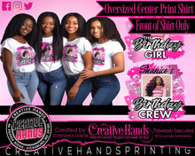 Load image into Gallery viewer, Family Center Print Design: Custom Tee Shirt- Short Sleeve