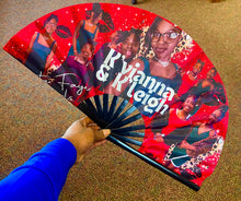 Load image into Gallery viewer, CLACK FAN Large-Sized: 13" Closed | 25" Open (CUSTOM) or 10.5" Closed | 22" Open