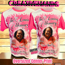 Load image into Gallery viewer, "COLOR" N White Custom Oversized Printed Tee Shirt