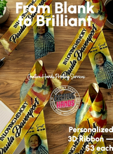 Load image into Gallery viewer, 3D Custom Ribbons