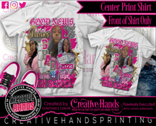 Load image into Gallery viewer, Family Center Print Design: Custom Tee Shirt- Short Sleeve