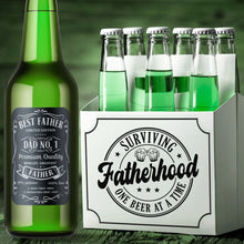 Load image into Gallery viewer, Personalized Bottle Carrier & Personalized Bottle Labels (Any Theme, Any Occasion)