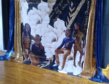 Load image into Gallery viewer, Banner: Step and Repeat Customized Vinyl Banner or 8'x8' Adjustable Backdrop Banner Stand