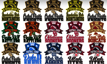 Load image into Gallery viewer, 🏈👑COLLEGE FOOTBALL KINGS Center Print Design: Custom Tee Shirt- Short Sleeve