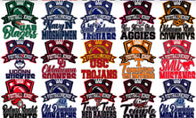 Load image into Gallery viewer, 🏈👑COLLEGE FOOTBALL KINGS Center Print Design: Custom Tee Shirt- Short Sleeve