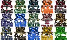 Load image into Gallery viewer, 🏈👑COLLEGE FOOTBALL KINGS Center Print Design: Custom Tee Shirt- Short Sleeve