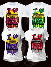 Load image into Gallery viewer, Airbrushed FOOTBALL Teams Center Print Design: Custom Tee Shirt- Short Sleeve