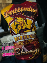 Load image into Gallery viewer, "COLOR" N White Youth Oversized Printed Partial 3D Custom Tee Shirt - Front Only