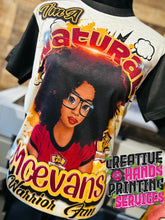 Load image into Gallery viewer, "COLOR" N White Youth Oversized Printed Partial 3D Custom Tee Shirt - Front Only