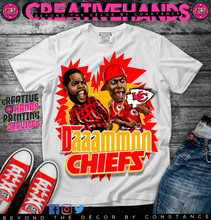 Load image into Gallery viewer, 🏈Daaammnn 🏈Oversized Print Design: Custom Tee Shirt- Short Sleeve
