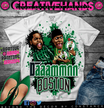 Load image into Gallery viewer, 🏀Daaammnn🏀Oversized Print Design: Custom Tee Shirt- Short Sleeve