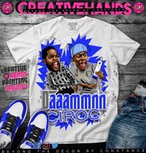 Load image into Gallery viewer, 🍾Daaammnn🍾Oversized Print Design: Custom Tee Shirt- Short Sleeve