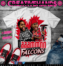 Load image into Gallery viewer, 🏈Daaammnn 🏈Oversized Print Design: Custom Tee Shirt- Short Sleeve