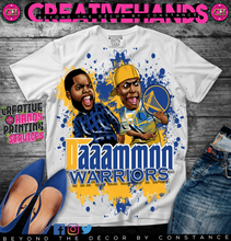 Load image into Gallery viewer, 🏀Daaammnn🏀Oversized Print Design: Custom Tee Shirt- Short Sleeve