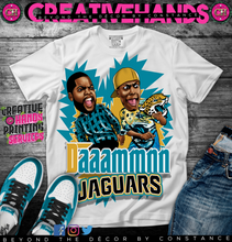 Load image into Gallery viewer, 🏈Daaammnn 🏈Oversized Print Design: Custom Tee Shirt- Short Sleeve