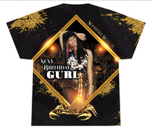 Load image into Gallery viewer, Scorpio Season Black & Gold (3D) All Over Print Tee Shirt - Front Only