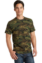 Load image into Gallery viewer, Camouflage Center Print Design: Custom Tee Shirt- Short Sleeve (Any Design)
