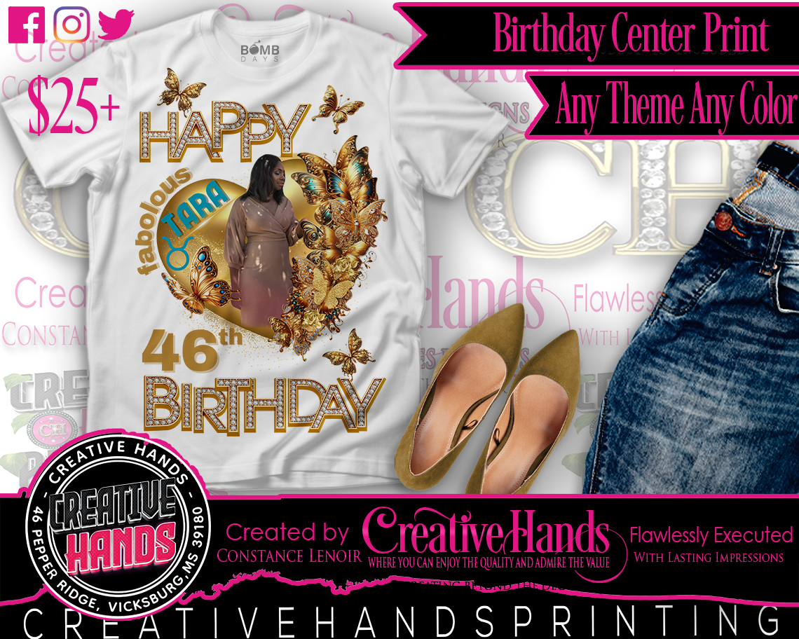 Birthday, Mother's Day etc.. Tee Shirt- Short or Long Sleeve