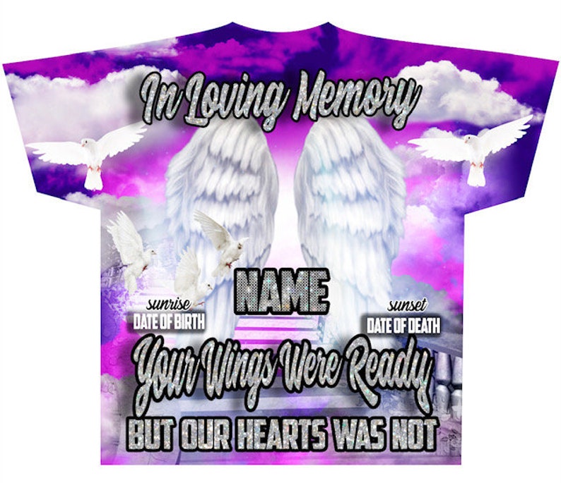 Memorial #105 In Loving Memory (3D) All Over Print Tee Shirt - Front Only