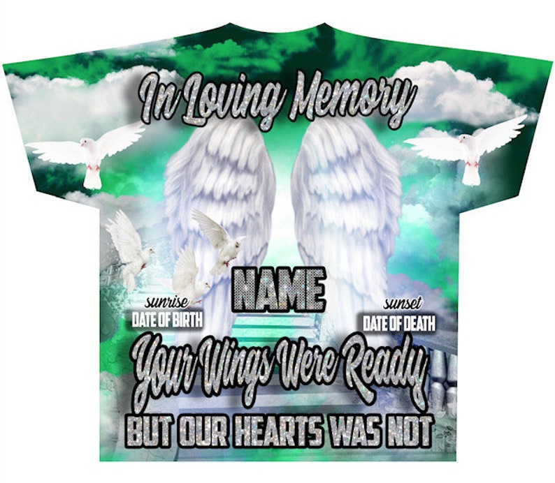 Memorial #109 In Loving Memory (3D) All Over Print Tee Shirt - Front Only