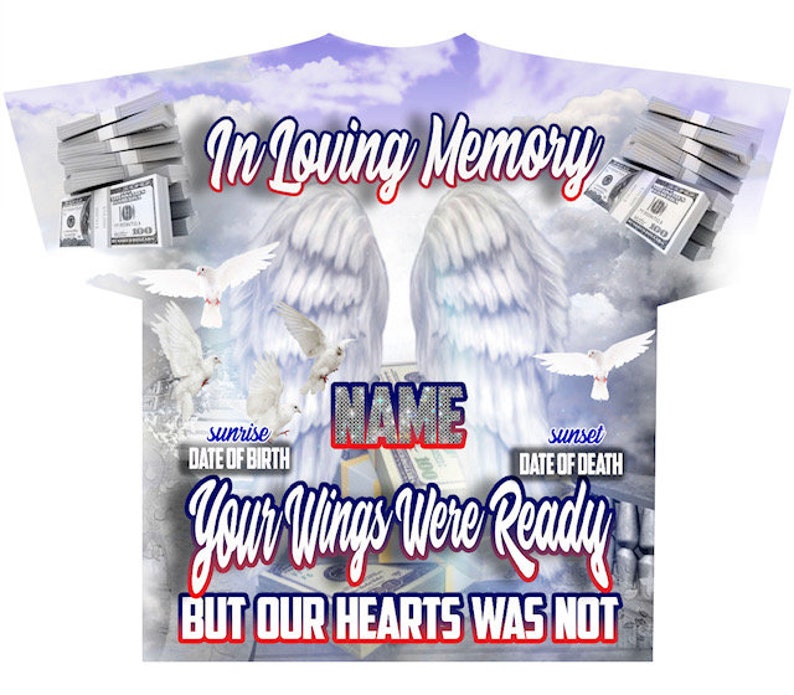 Memorial #111 In Loving Memory (3D) All Over Print Tee Shirt - Front Only