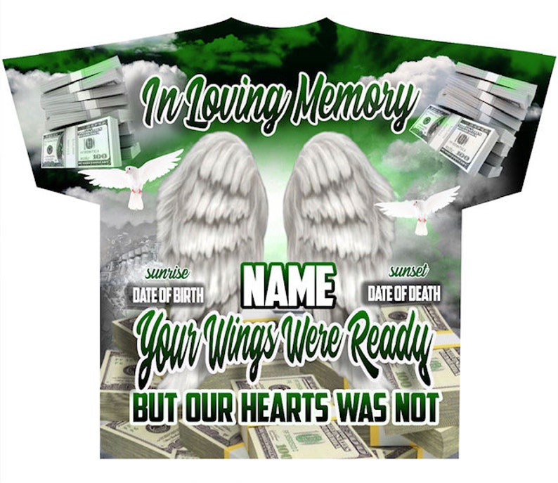 Memorial #112 In Loving Memory (3D) All Over Print Tee Shirt - Front Only