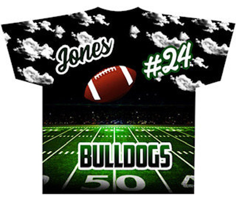 Football #11 (3D) All Over Print Tee Shirt - Front Only