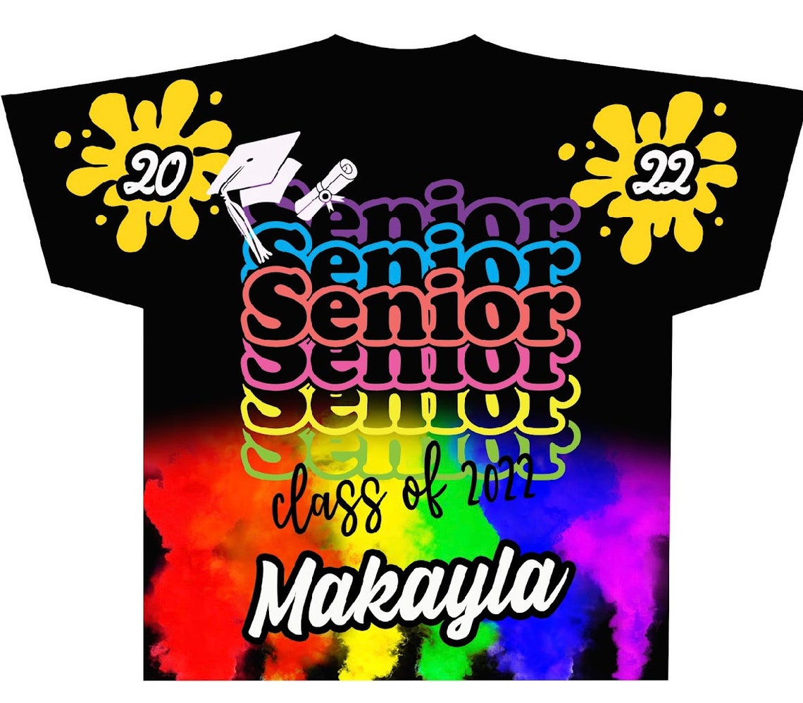 Graduation Senior #1 (3D) All Over Print Tee Shirt - Front Only