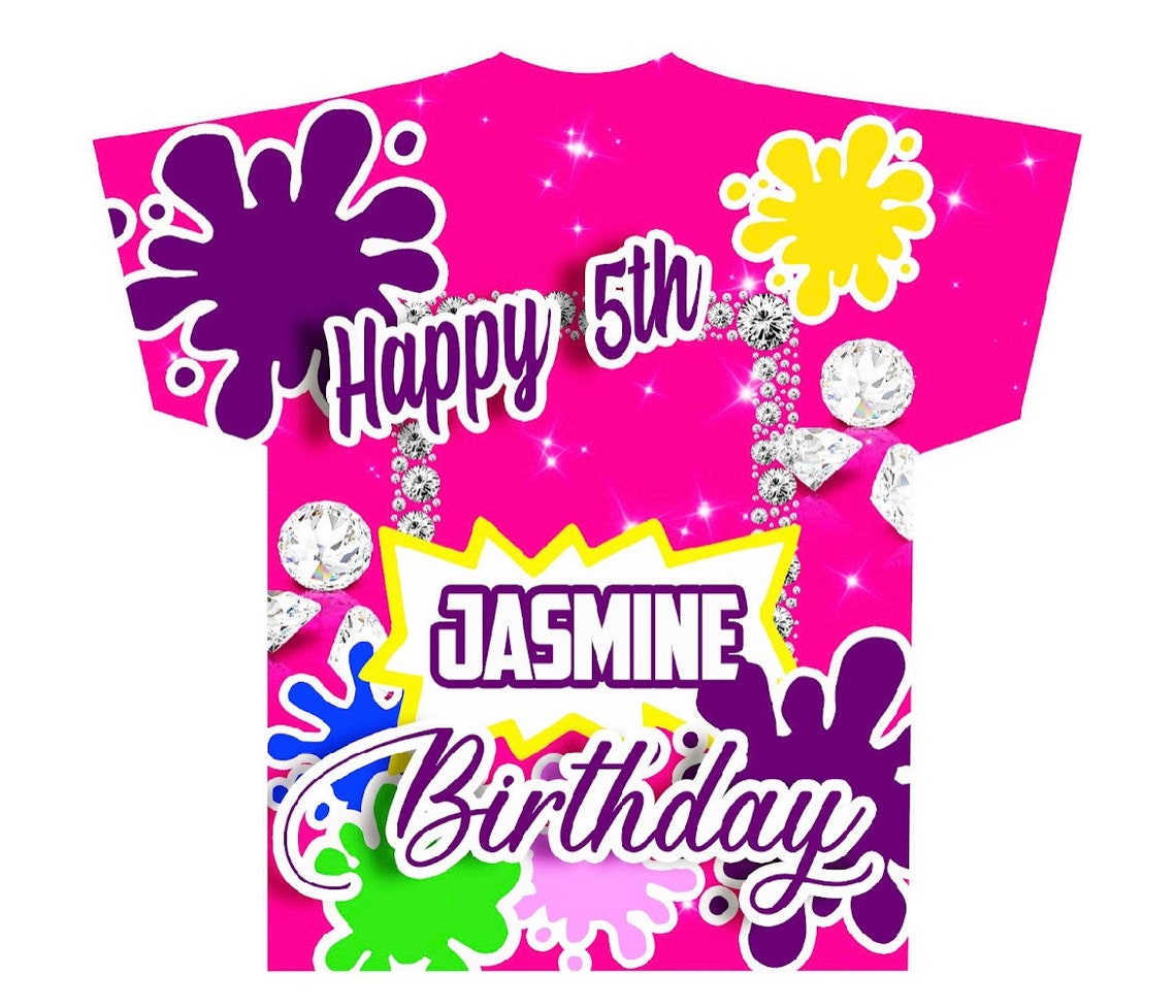 Happy Birthday #1 (3D) All Over Print Tee Shirt - Front Only