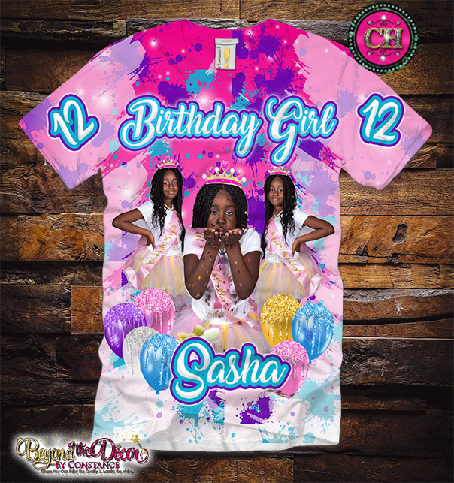 Birthday Girl All Over Print Tee Shirt (3D)