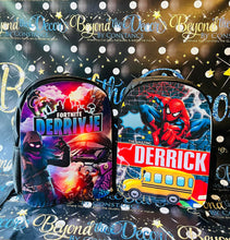 Load image into Gallery viewer, Personalized Full-Size Backpack - Custom 3D Backpack for Kids -Book Bag
