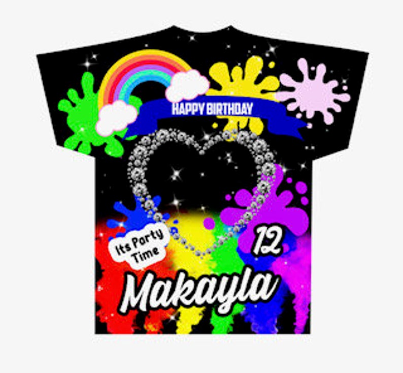 Happy Birthday #6 (3D) All Over Print Tee Shirt - Front Only