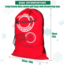 Load image into Gallery viewer, Custom Santa Sack, North Pole Express Santa Delivery Sack, Christmas gift bag
