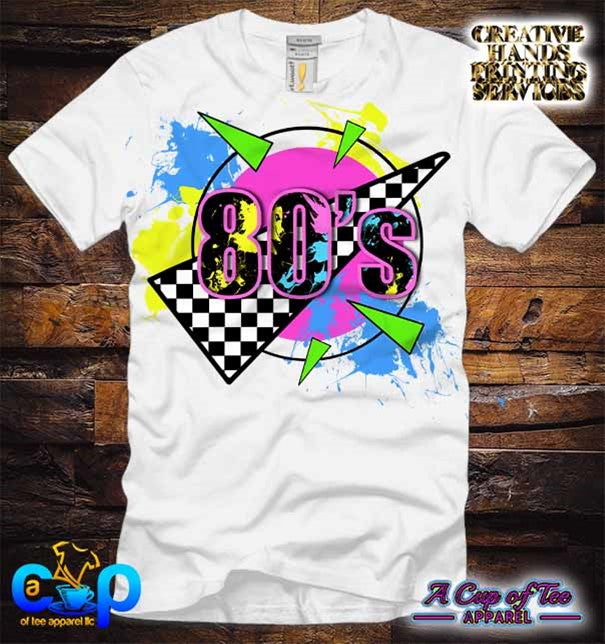 80's Baby Retro Tee Shirt (Center Design)