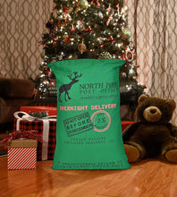 Load image into Gallery viewer, Custom Santa Sack, North Pole Express Santa Delivery Sack, Christmas gift bag
