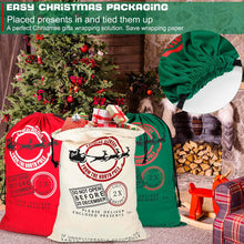 Load image into Gallery viewer, Custom Santa Sack, North Pole Express Santa Delivery Sack, Christmas gift bag
