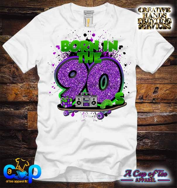 Born in the 90's Tee Shirt (Center Design)