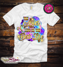 Load image into Gallery viewer, Cotton Candy Gold Zodiac Tee Shirt (Center Design)- Short Sleeve
