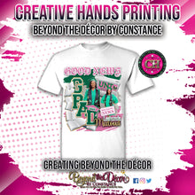 Load image into Gallery viewer, Graduation Good News Center Print Design: Custom Tee Shirt- Short Sleeve
