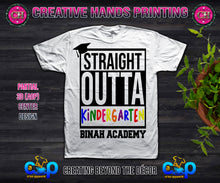 Load image into Gallery viewer, Straight Outta Grade Center Print Design: Custom Tee Shirt- Short Sleeve (Any Design)
