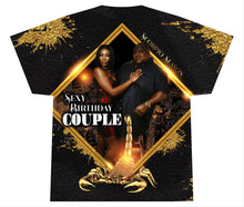 Load image into Gallery viewer, Scorpio Season Black &amp; Gold (3D) All Over Print Tee Shirt - Front Only
