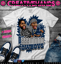 Load image into Gallery viewer, 🏈Daaammnn 🏈Oversized Print Design: Custom Tee Shirt- Short Sleeve
