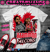 Load image into Gallery viewer, 🏈Daaammnn 🏈Oversized Print Design: Custom Tee Shirt- Short Sleeve
