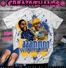 Load image into Gallery viewer, 🏀Daaammnn🏀Oversized Print Design: Custom Tee Shirt- Short Sleeve
