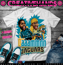 Load image into Gallery viewer, 🏈Daaammnn 🏈Oversized Print Design: Custom Tee Shirt- Short Sleeve
