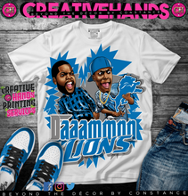 Load image into Gallery viewer, 🏈Daaammnn 🏈Oversized Print Design: Custom Tee Shirt- Short Sleeve
