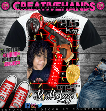 Load image into Gallery viewer, &quot;COLOR&quot; N White Youth Oversized Printed Partial 3D Custom Tee Shirt - Front Only
