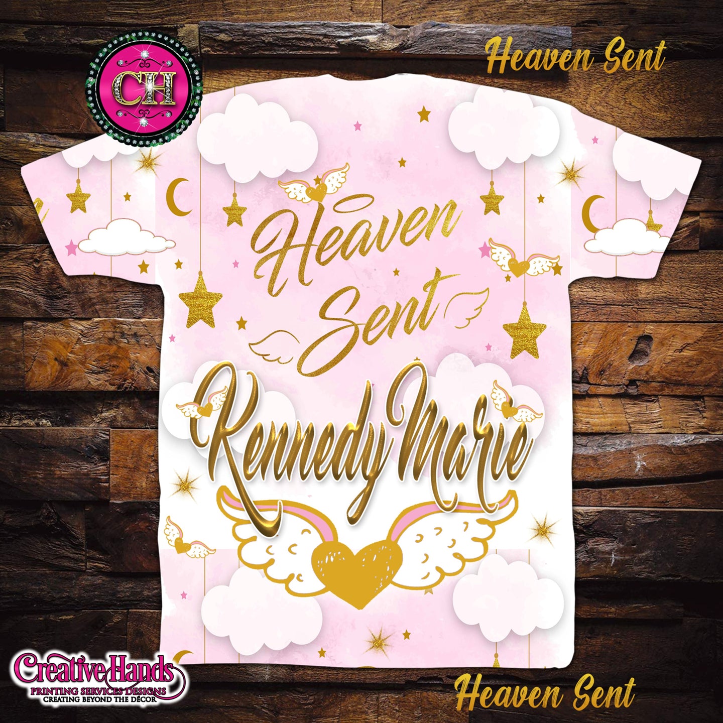 Heaven Sent (3D) All Over Print Tee Shirt - Front Only